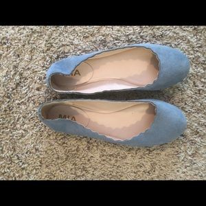 Light blue MIA flats-like new